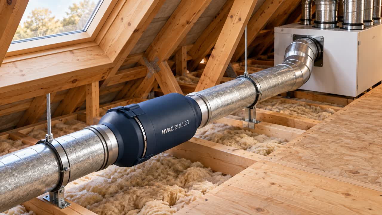Conceptual montage of potential HVAC BULLET installation settings